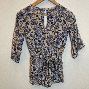 {Vintage Havana} 3/4 Sleeve Romper